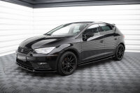 Maxton Design Seitenschweller Ansatz V.4 schwarz Hochglanz - Seat Leon Cupra / FR MK3 FL