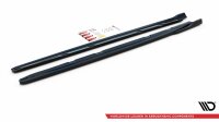 Maxton Design Side skirts extension extension V.4 black gloss - Seat Leon Cupra / FR MK3 FL