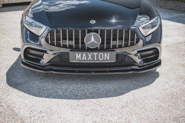 Maxton Design Front extension V.2 black gloss - Mercedes CLS AMG-Line / 53AMG C257