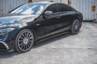 Maxton Design Side skirts extension extension black gloss - Mercedes CLS AMG-Line / 53AMG C257