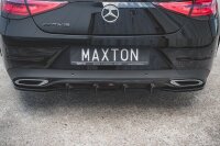 Maxton Design Diffuser rear extension black gloss - Mercedes CLS AMG-Line C257