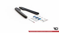 Maxton Design Rear extension Flaps diffuser V.1 black gloss - Audi RS6 C8 / RS7 C8