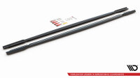 Maxton Design Side skirts extension extension V.1 black gloss - Audi RS6 C8 / RS7 C8