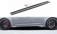 Maxton Design Side skirts extension extension V.2 black...