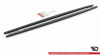 Maxton Design Side skirts extension extension V.2 black gloss - Audi RS6 C8 / RS7 C8