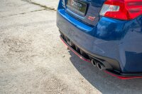 Maxton Design Middle diffuser rear extension V.2 black gloss - Subaru WRX STI