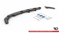 Maxton Design Middle diffuser rear extension DTM Look black gloss - VW Polo 6 GTI MK6