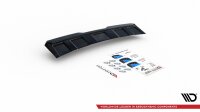 Maxton Design Middle diffuser rear extension black gloss - Skoda Kodiaq RS