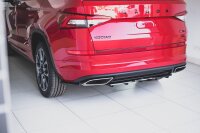 Maxton Design Middle diffuser rear extension DTM Look black gloss - Skoda Kodiaq RS