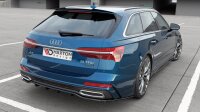 Maxton Design Mittlerer Diffusor Heckansatz DTM Look schwarz Hochglanz - Audi A6 S-Line Avant C8