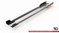 Maxton Design Racing Side skirts extension extension + Flaps black gloss - Audi RS3 8V Sportback