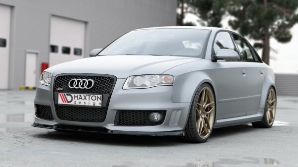 Maxton Design Frontansatz V.1 schwarz Hochglanz - Audi RS4 B7