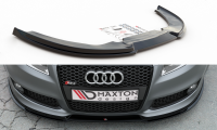 Maxton Design Front extension V.1 black gloss - Audi RS4 B7