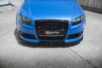 Maxton Design Front extension V.2 black gloss - Audi RS4 B7