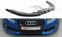 Maxton Design Front extension V.2 black gloss - Audi RS4 B7