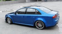 Maxton Design Seitenschweller Ansatz schwarz Hochglanz - Audi RS4 B7