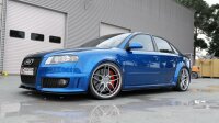 Maxton Design Side skirts extension extension black gloss - Audi RS4 B7