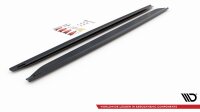 Maxton Design Side skirts extension extension black gloss - Audi RS4 B7