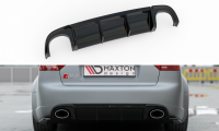 Maxton Design Diffuser rear extension black gloss - Audi...