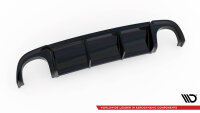 Maxton Design Diffuser rear extension black gloss - Audi RS4 B7
