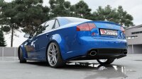 Maxton Design Rear extension Flaps diffuser V.1 black gloss - Audi RS4 Limosine B7