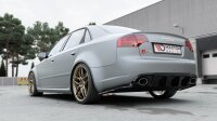 Maxton Design Rear extension Flaps diffuser V.2 black gloss - Audi RS4 Limosine B7