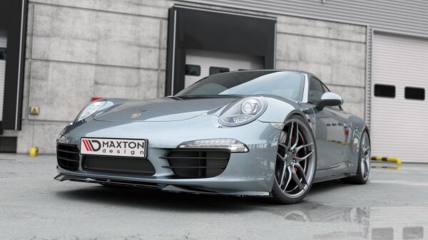 Maxton Design Front extension V.1 black gloss - Porsche 911 Carrera 991