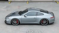 Maxton Design Side skirts extension extension black gloss - Porsche 911 Carrera 991