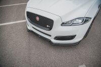 Maxton Design Front extension black gloss - Jaguar XJ X351 Facelift