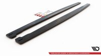 Maxton Design Side skirts extension extension black gloss - Jaguar XJ X351