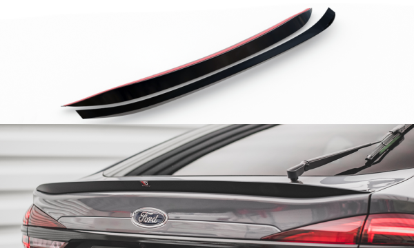 Maxton Design Spoiler Cap black gloss - Ford Mondeo Liftback MK5 Facelift