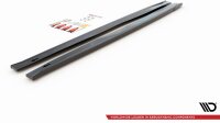 Maxton Design Side skirts extension extension black gloss - Fiat 124 Spider Abarth