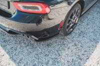 Maxton Design Heckansatz Flaps Diffusor schwarz Hochglanz - Fiat 124 Spider Abarth