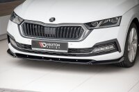 Maxton Design Front extension V.1 black gloss - Skoda...