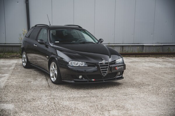 Maxton Design Front extension black gloss - Alfa Romeo 156 Facelift