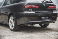 Maxton Design Heckansatz Flaps Diffusor schwarz Hochglanz - Alfa Romeo 156 SW Facelift