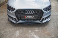 Maxton Design Front extension V.3 black gloss - Audi S3 /...