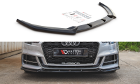 Maxton Design Front extension V.3 black gloss - Audi S3 /...