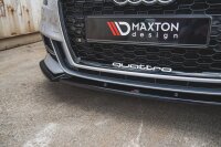 Maxton Design Frontansatz V.3 schwarz Hochglanz - Audi S3 / A3 S-Line 8V FL Limosine