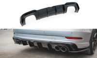 Maxton Design Diffuser rear extension black gloss - Audi...