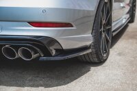 Maxton Design Rear extension Flaps diffuser V.2 black gloss - Audi S3 Limosine 8V Facelift