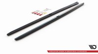 Maxton Design Side skirts extension extension V.2 black gloss - Audi S3 / A3 S-Line Limosine 8V Facelift