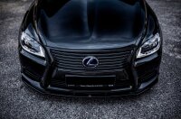 Maxton Design Front extension black gloss - Lexus LS MK4 Facelift