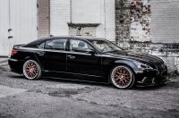 Maxton Design Side skirts extension extension black gloss - Lexus LS Long Wheelbase MK4 Facelift