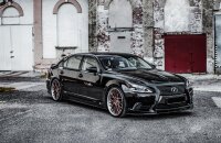 Maxton Design Side skirts extension extension black gloss - Lexus LS Long Wheelbase MK4 Facelift