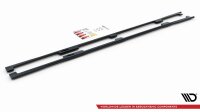 Maxton Design Side skirts extension extension black gloss - Lexus LS Long Wheelbase MK4 Facelift