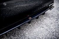 Maxton Design Middle diffuser rear extension DTM Look black gloss - Lexus LS MK4 Facelift