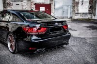 Maxton Design Middle diffuser rear extension DTM Look black gloss - Lexus LS MK4 Facelift