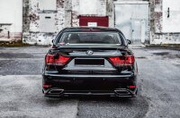 Maxton Design Middle diffuser rear extension DTM Look black gloss - Lexus LS MK4 Facelift