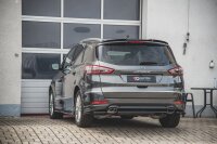 Maxton Design Rear extension Flaps diffuser black gloss - Ford S-Max Vignale MK2 Facelift